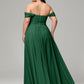 A-line Sweetheart neckline Chiffon-Bridesmaid Dress Plus Size