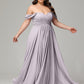 A-line Sweetheart neckline Chiffon-Bridesmaid Dress Plus Size