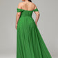 A-line Sweetheart neckline Chiffon-Bridesmaid Dress Plus Size