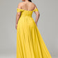 A-line Sweetheart neckline Chiffon-Bridesmaid Dress Plus Size