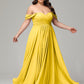 A-line Sweetheart neckline Chiffon-Bridesmaid Dress Plus Size