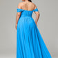 A-line Sweetheart neckline Chiffon-Bridesmaid Dress Plus Size