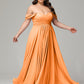 A-line Sweetheart neckline Chiffon-Bridesmaid Dress Plus Size