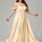 A-line Sweetheart neckline Chiffon-Bridesmaid Dress Plus Size