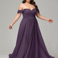 A-line Sweetheart neckline Chiffon-Bridesmaid Dress Plus Size