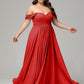 A-line Sweetheart neckline Chiffon-Bridesmaid Dress Plus Size