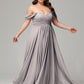 A-line Sweetheart neckline Chiffon-Bridesmaid Dress Plus Size