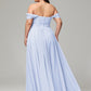 A-line Sweetheart neckline Chiffon-Bridesmaid Dress Plus Size