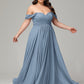 A-line Sweetheart neckline Chiffon-Bridesmaid Dress Plus Size