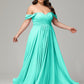 A-line Sweetheart neckline Chiffon-Bridesmaid Dress Plus Size