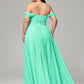 A-line Sweetheart neckline Chiffon-Bridesmaid Dress Plus Size