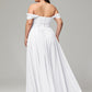 A-line Sweetheart neckline Chiffon-Bridesmaid Dress Plus Size