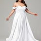 A-line Sweetheart neckline Chiffon-Bridesmaid Dress Plus Size