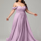 A-line Sweetheart neckline Chiffon-Bridesmaid Dress Plus Size