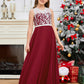 A Line V Back Chiffon Lace Junior Bridesmaid Dress
