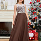 A Line V Back Chiffon Lace Junior Bridesmaid Dress