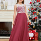 A Line V Back Chiffon Lace Junior Bridesmaid Dress