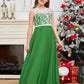 A Line V Back Chiffon Lace Junior Bridesmaid Dress