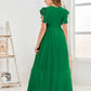 Cap Sleeves A Line Chiffon Junior Bridesmaid Dress