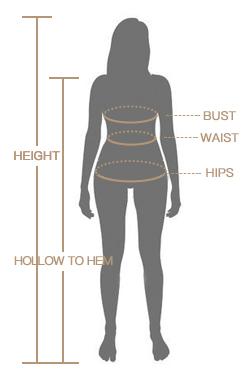 Bridesmaid Dresses Size Measure Guide