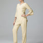 Chiffon Long Sleeves V Neck Mother Of The Bride Dress Pants Suits