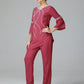 Chiffon Long Sleeves V Neck Mother Of The Bride Dress Pants Suits