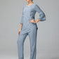 Chiffon Long Sleeves V Neck Mother Of The Bride Dress Pants Suits