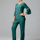 Chiffon Long Sleeves V Neck Mother Of The Bride Dress Pants Suits