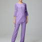 Chiffon Long Sleeves V Neck Mother Of The Bride Dress Pants Suits