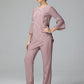 Chiffon Long Sleeves V Neck Mother Of The Bride Dress Pants Suits