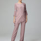 Chiffon Long Sleeves V Neck Mother Of The Bride Dress Pants Suits