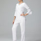 Chiffon Long Sleeves V Neck Mother Of The Bride Dress Pants Suits
