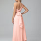 Daphne One Shoulder Chiffon Bridesmaid Dresses With Split