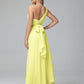 Daphne One Shoulder Chiffon Bridesmaid Dresses With Split