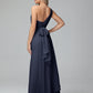 Daphne One Shoulder Chiffon Bridesmaid Dresses With Split