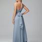 Daphne One Shoulder Chiffon Bridesmaid Dresses With Split