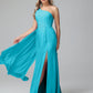 Daphne One Shoulder Chiffon Bridesmaid Dresses With Split