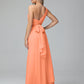 Daphne One Shoulder Chiffon Bridesmaid Dresses With Split