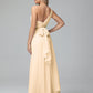 Daphne One Shoulder Chiffon Bridesmaid Dresses With Split