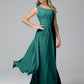 Daphne One Shoulder Chiffon Bridesmaid Dresses With Split