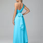 Daphne One Shoulder Chiffon Bridesmaid Dresses With Split