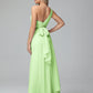 Daphne One Shoulder Chiffon Bridesmaid Dresses With Split