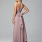 Daphne One Shoulder Chiffon Bridesmaid Dresses With Split