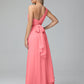 Daphne One Shoulder Chiffon Bridesmaid Dresses With Split