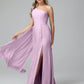 Daphne One Shoulder Chiffon Bridesmaid Dresses With Split