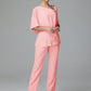 Half Sleeves Chiffon Mother Of The Bride Dress Pant Suits