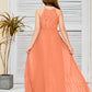 Halter A Line Chiffon Lace Junior Bridesmaid Dress