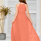 Halter A Line Chiffon Lace Junior Bridesmaid Dress