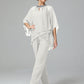 Long Sleeves Chiffon Mother Of The Bride Dress Pants Suits