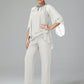 Long Sleeves Chiffon Mother Of The Bride Dress Pants Suits